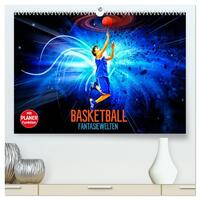 Basketball Fantasiewelten (hochwertiger Premium Wandkalender 2026 DIN A2 quer), Kunstdruck in Hochglanz