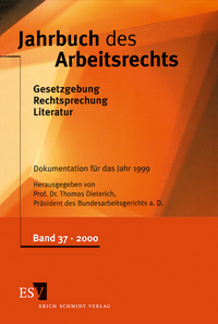 Jahrbuch des Arbeitsrechts. Gesetzgebung - Rechtsprechung - Literatur.... / Jahrbuch des Arbeitsrechts