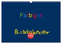 Farbiger Bastelkalender (Wandkalender 2026 DIN A3 quer), CALVENDO Monatskalender