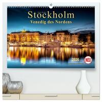 Stockholm - Venedig des Nordens (hochwertiger Premium Wandkalender 2026 DIN A2 quer), Kunstdruck in Hochglanz