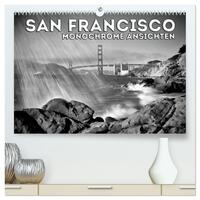 SAN FRANCISCO Monochrome Ansichten (hochwertiger Premium Wandkalender 2026 DIN A2 quer), Kunstdruck in Hochglanz