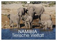 Namibia - Tierische Vielfalt (Wandkalender 2026 DIN A4 quer), CALVENDO Monatskalender