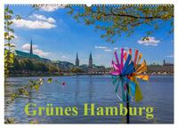 Grünes Hamburg (Wandkalender 2026 DIN A2 quer), CALVENDO Monatskalender