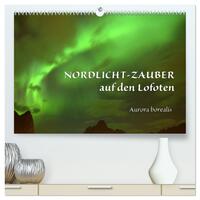 Nordlicht-Zauber auf den Lofoten. Aurora borealis (hochwertiger Premium Wandkalender 2026 DIN A2 quer), Kunstdruck in Hochglanz