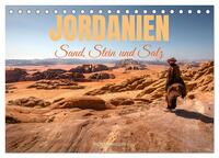 Jordanien Sand, Stein und Salz (Tischkalender 2026 DIN A5 quer), CALVENDO Monatskalender