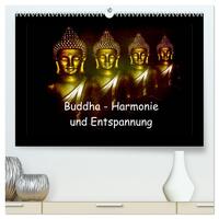 Buddha - Harmonie und Entspannung (hochwertiger Premium Wandkalender 2026 DIN A2 quer), Kunstdruck in Hochglanz