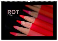 Rot (Wandkalender 2026 DIN A2 quer), CALVENDO Monatskalender