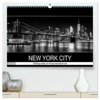 NEW YORK CITY Höhepunkte im Panoramaformat (hochwertiger Premium Wandkalender 2026 DIN A2 quer), Kunstdruck in Hochglanz