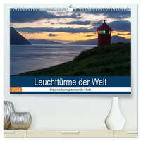Leuchttürme der Welt (hochwertiger Premium Wandkalender 2026 DIN A2 quer), Kunstdruck in Hochglanz