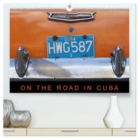 On the road in Cuba (hochwertiger Premium Wandkalender 2026 DIN A2 quer), Kunstdruck in Hochglanz
