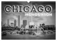 CHICAGO Monochrom (Wandkalender 2026 DIN A3 quer), CALVENDO Monatskalender