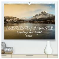 Hurtigruten im Winter - Hunting the light (hochwertiger Premium Wandkalender 2026 DIN A2 quer), Kunstdruck in Hochglanz