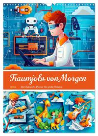 Traumjobs von Morgen - Der Zukunfts-Planer für große Träume (Wandkalender 2026 DIN A3 hoch), CALVENDO Monatskalender