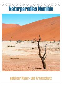 Naturparadies Namibia (Tischkalender 2026 DIN A5 hoch), CALVENDO Monatskalender