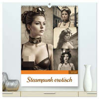 Steampunk erotisch (hochwertiger Premium Wandkalender 2026 DIN A2 hoch), Kunstdruck in Hochglanz