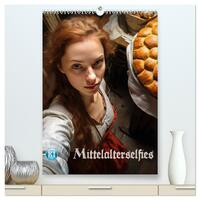 Mittelalterselfies (hochwertiger Premium Wandkalender 2026 DIN A2 hoch), Kunstdruck in Hochglanz