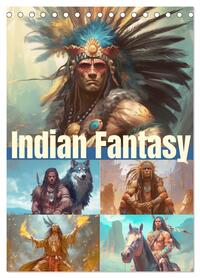 Indian Fantasy (Tischkalender 2026 DIN A5 hoch), CALVENDO Monatskalender