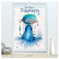 Die Blaue Träumerin (hochwertiger Premium Wandkalender 2026 DIN A2 hoch), Kunstdruck in Hochglanz
