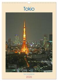 Tokio - Terminplaner (Wandkalender 2026 DIN A3 hoch), CALVENDO Monatskalender