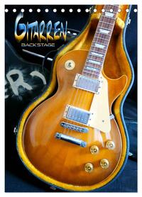Gitarren backstage (Tischkalender 2026 DIN A5 hoch), CALVENDO Monatskalender