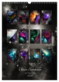 Unsere Sternbilder (Wandkalender 2026 DIN A3 hoch), CALVENDO Monatskalender