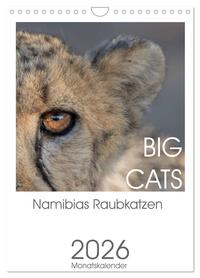 BIG CATS - Namibias Raubkatzen (Wandkalender 2026 DIN A4 hoch), CALVENDO Monatskalender
