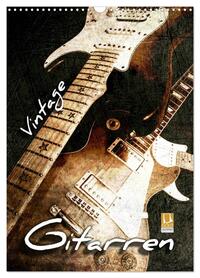 Vintage Gitarren (Wandkalender 2026 DIN A3 hoch), CALVENDO Monatskalender