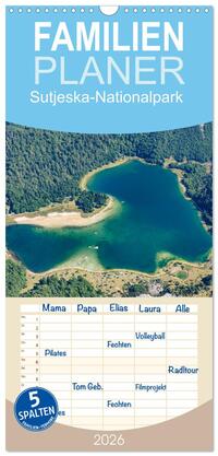 Familienplaner 2026 - Sutjeska-Nationalpark mit 5 Spalten (Wandkalender, 21 x 45 cm) CALVENDO