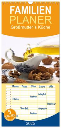Familienplaner 2026 - Großmutter´s Küche mit 5 Spalten (Wandkalender, 21 x 45 cm) CALVENDO