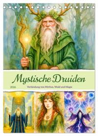 Mystische Druiden - Verbindung von Mythos, Natur und Magie (Tischkalender 2026 DIN A5 hoch), CALVENDO Monatskalender