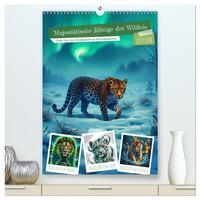 Majestätische Könige der Wildnis (hochwertiger Premium Wandkalender 2026 DIN A2 hoch), Kunstdruck in Hochglanz
