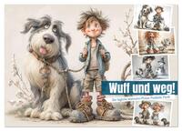 Wuff und weg! (Wandkalender 2026 DIN A3 quer), CALVENDO Monatskalender