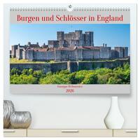 Burgen und Schlösser in England (hochwertiger Premium Wandkalender 2026 DIN A2 quer), Kunstdruck in Hochglanz