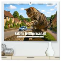 Katzen Weltherrschaft (hochwertiger Premium Wandkalender 2026 DIN A2 quer), Kunstdruck in Hochglanz