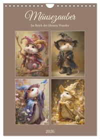 Mäusezauber. Im Reich der kleinen Wunder (Wandkalender 2026 DIN A4 hoch), CALVENDO Monatskalender