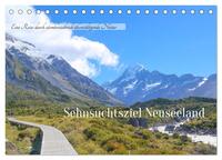 Sehnsuchtsziel Neuseeland (Tischkalender 2026 DIN A5 quer), CALVENDO Monatskalender