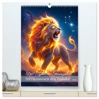 Der Mythos der Sternenzeichen - Sternenwesen des Zodiaks (hochwertiger Premium Wandkalender 2026 DIN A2 hoch), Kunstdruck in Hochglanz