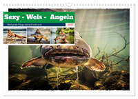 Sexy - Wels - Angeln (Wandkalender 2027 DIN A3 quer), CALVENDO Monatskalender