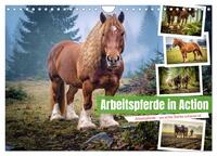 Arbeitspferde in Action (Wandkalender 2027 DIN A4 quer), CALVENDO Monatskalender