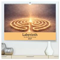Labyrinth - Die stille Kunst der Umwege (hochwertiger Premium Wandkalender 2027 DIN A2 quer), Kunstdruck in Hochglanz