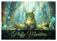Fluffy Monsters (Wandkalender 2027 DIN A3 quer), CALVENDO Monatskalender