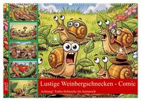 Lustige Weinbergschnecken - Comic (Wandkalender 2027 DIN A2 quer), CALVENDO Monatskalender