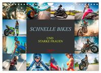 Schnelle Bikes und Starke Frauen (Wandkalender 2027 DIN A4 quer), CALVENDO Monatskalender