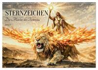 Sternzeichen - Die Mächte des Tierkreises (Wandkalender 2027 DIN A3 quer), CALVENDO Monatskalender
