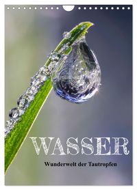 Wasser - Wunderwelt der Tautropfen (Wandkalender 2027 DIN A4 hoch), CALVENDO Monatskalender