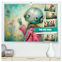 Toni und Tonja und ihre kunterbunten Abenteuer (hochwertiger Premium Wandkalender 2027 DIN A2 quer), Kunstdruck in Hochglanz
