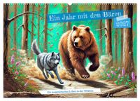 Ein Jahr mit den Bären - Ein majestätisches Leben in der Wildnis (Wandkalender 2027 DIN A2 quer), CALVENDO Monatskalender