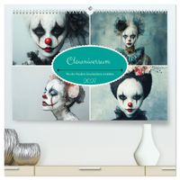 Clowniversum - Wo die Masken Geschichten erzählen (hochwertiger Premium Wandkalender 2027 DIN A2 quer), Kunstdruck in Hochglanz