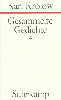 Gesammelte Gedichte. 4 Bände