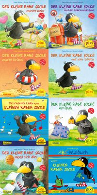WWS Pixi-Box 193: Der kleine Rabe Socke mit Stickern